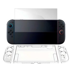 Funda Protectora Nintendo Switch 2 Transparente + Vidrio
